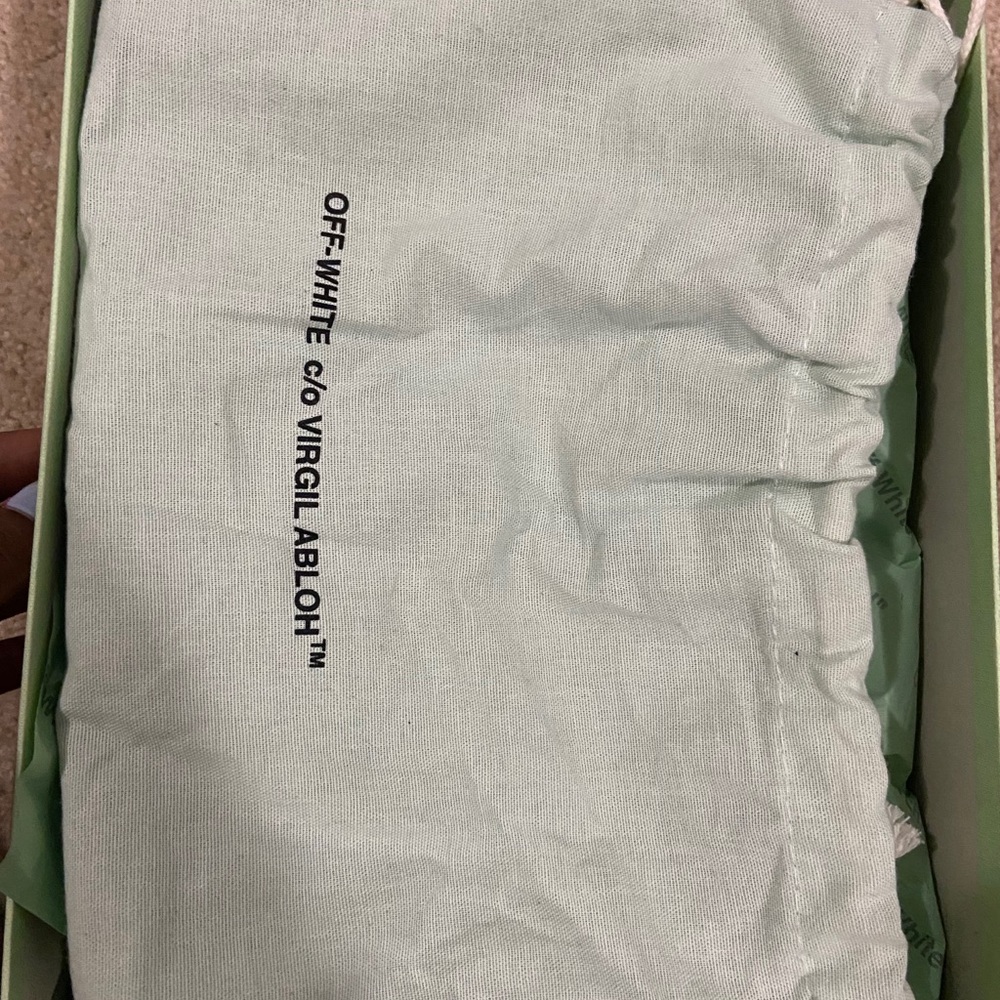 Off-White Diagonal Stripe Flat Espadrilles - image 4